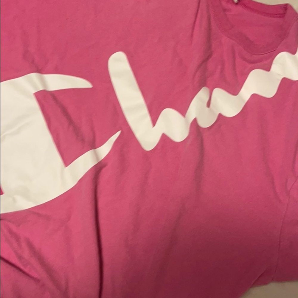 Pink xl champion tee